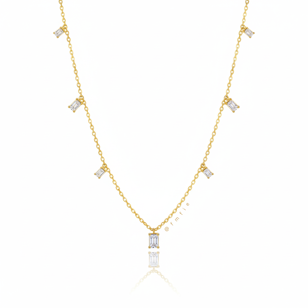 Den - Stoned Geometric Necklace