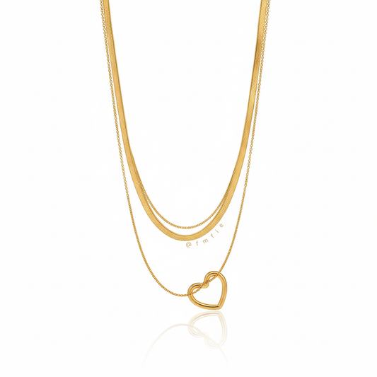Rue -  Heart Layered Necklace
